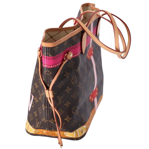 Louis Vuitton Neverfull MM Summer Trunk Monogram Tote Bag M41390 Brown - Picture 3 of 9